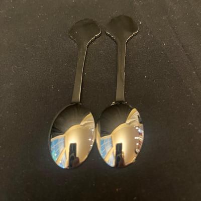 Collection of Souvenir Sterling & Silver Plate Spoons (K-MG)