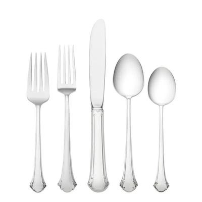 1072 New Towle 365 Silver Flatware Chippendale 5 piece place setting