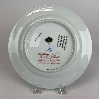Sale Photo Thumbnail #537: Decorated in France by Le Tallec. Has private stock mark, one very small scratch. please refer to photos.
Measurements:
7.75” in diameter