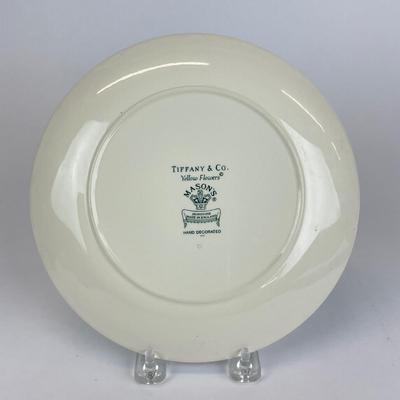 Sale Photo Thumbnail #541: Manson’s Irontstone England. Hand-decorated, one chip on the edge of plate. Please refer to photos for chip
Measures 8” in diameter