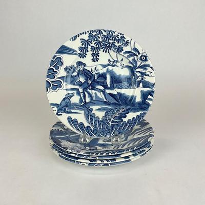 Sale Photo Thumbnail #543: Tiffany Menagerie by Johnson brothers ironstone England.
Plate #4, discontinued 
Measurements:
7.75” in diameter