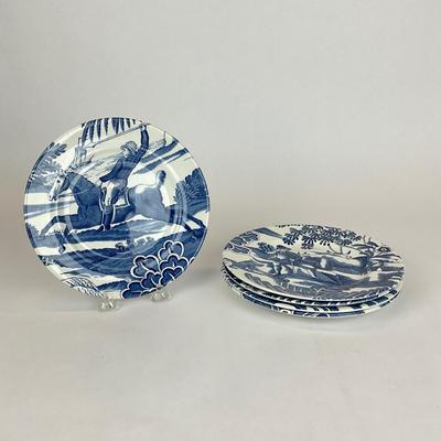Sale Photo Thumbnail #542: Tiffany Menagerie by Johnson brothers ironstone England.
Plate #4, discontinued 
Measurements:
7.75” in diameter