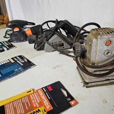 Assorted Power Hand Sanding & Planing Tools incl. Craftsman & Warrior (SB-JS)