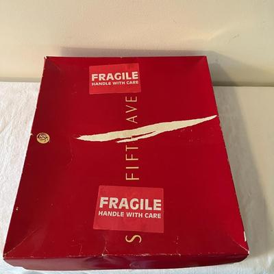 Saks Fifth Ave Christmas Santa Platter (DR)