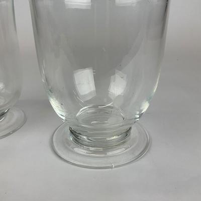 Sale Photo Thumbnail #569: One of the candle holders has some candle residue
Measurements:
6.25” in height, 6” in diameter