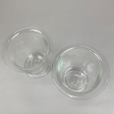 Sale Photo Thumbnail #567: One of the candle holders has some candle residue
Measurements:
6.25” in height, 6” in diameter
