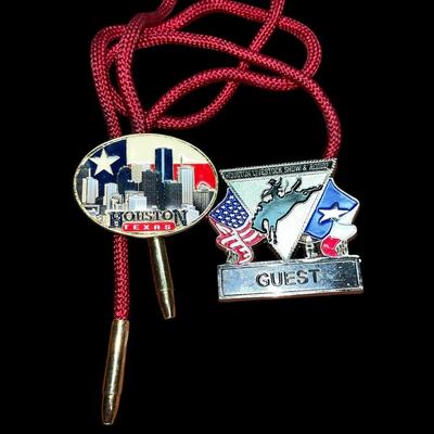 Houston Texas Livestock Pin & Bolo