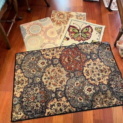 Four Throw Rug Lot (DR)