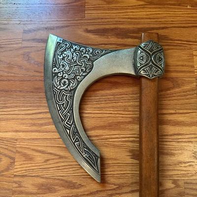 MEDIEVAL VIKING BATTLE AXE