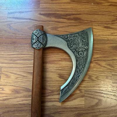 MEDIEVAL VIKING BATTLE AXE
