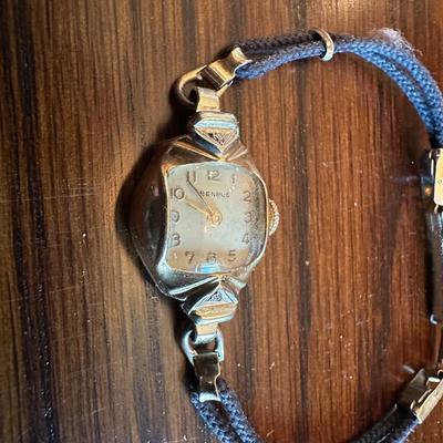 14K GOLD BENRUS WATCH