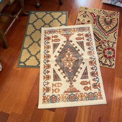 Three Small Throw Rugs (DR)
