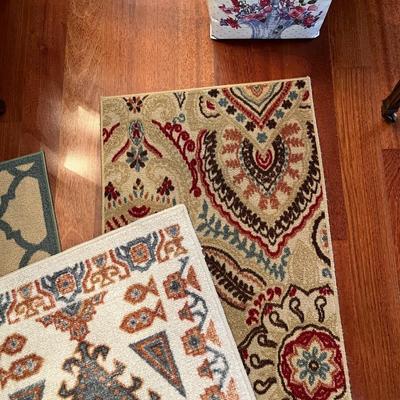 Three Small Throw Rugs (DR)
