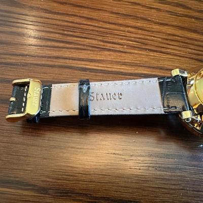 MEN'S STAUER DUMONDE GLOBE WATCH AND A CITIZEN MOON PHASE WATCH