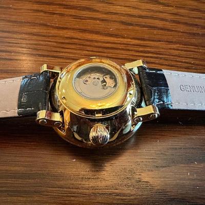 MEN'S STAUER DUMONDE GLOBE WATCH AND A CITIZEN MOON PHASE WATCH