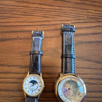 MEN'S STAUER DUMONDE GLOBE WATCH AND A CITIZEN MOON PHASE WATCH