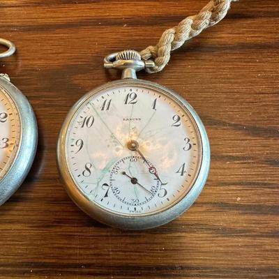 2 POCKET WATCHES FOR PARTS OR REPAIR