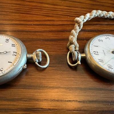 2 POCKET WATCHES FOR PARTS OR REPAIR