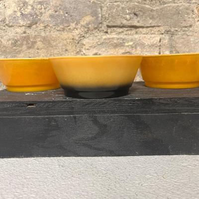 Sale Photo Thumbnail #15: Nine Fire King bowls. Some discoloration on one bowl but it would probably clean up easily. Such a versatile size!