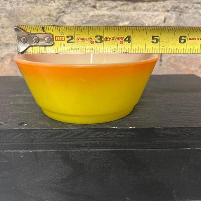 Sale Photo Thumbnail #18: Nine Fire King bowls. Some discoloration on one bowl but it would probably clean up easily. Such a versatile size!