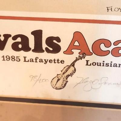 Lot #139 Festival Acadien 1985 Official Poster - Limited Edition, Signed