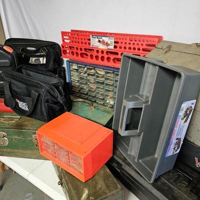 Assortment of Tool Boxes & Bags (SB-JS)