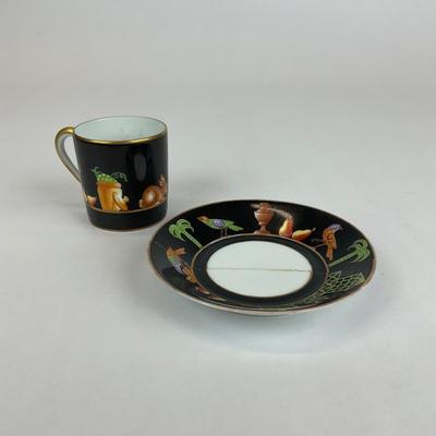 Sale Photo Thumbnail #613: Private Stock mark on both cup and saucer. Saucer had been broken and repaired .
Measurements:
4.5” in diameter for saucer
2.25” in height