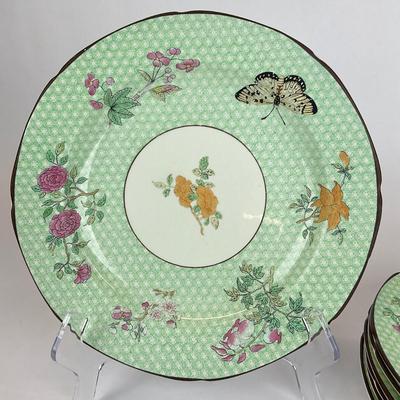 Sale Photo Thumbnail #629: has flea bite paint chips on trim, also one chip on a plate
Measurements:
10.25” in diameter