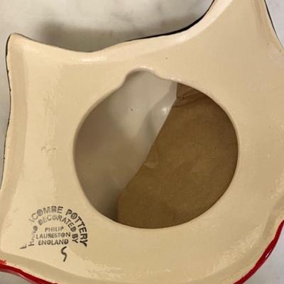 Vintage Babbacombe Pottery England Ceramic Cat String Holder