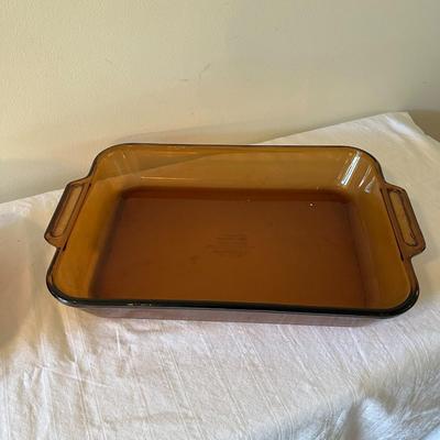 Anchor Hocking Amber Covered Casserole Dish and Baking Dish (K)