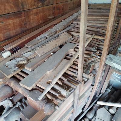 Large Wood Lot w/ Spindles & More (CP-BBL)