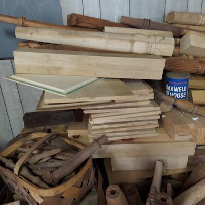 Large Wood Lot w/ Spindles & More (CP-BBL)