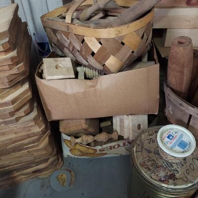 Large Wood Lot w/ Spindles & More (CP-BBL)