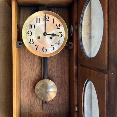 Vintage Oak Regulator Clock