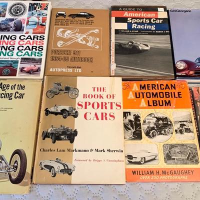 Vintage Hardback Auto Racing Books Lot