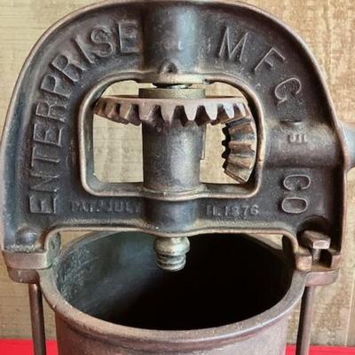 Antique Enterprise Cast Iron Sausage Press