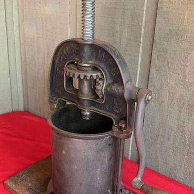 Antique Enterprise Cast Iron Sausage Press