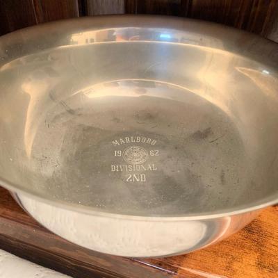 1962 Revere Colonial Pewter Bowl Marlboro Trophy