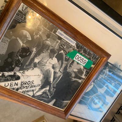 Sprint Car Art Lot Framed/ Signed