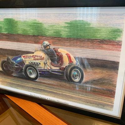 Sprint Car Art Lot Framed/ Signed