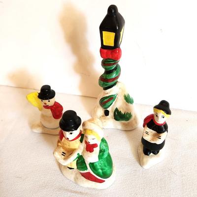 Lot #143 Dept 56 early Snow Village Accessory pieces - early