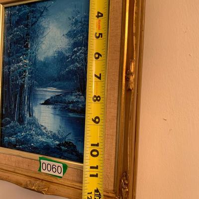 Oil On Canvas Signed / Gold Gilt Framed