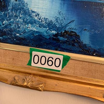 Oil On Canvas Signed / Gold Gilt Framed