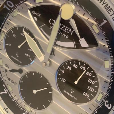 TWO Wall Clocks / Thermometer / Barometer Combos Citizen & Sunbeam