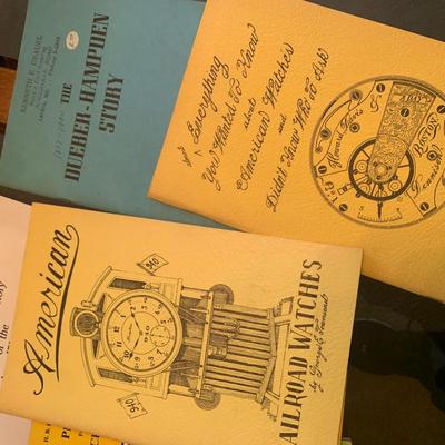 Pocket Watch Horology Vintage Books Lot