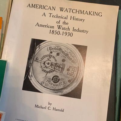 Pocket Watch Horology Vintage Books Lot