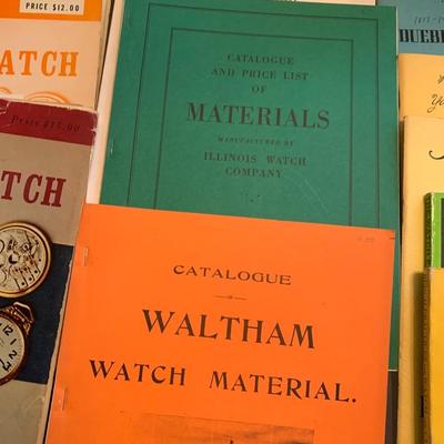 Pocket Watch Horology Vintage Books Lot
