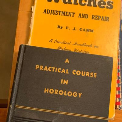 Pocket Watch Horology Vintage Books Lot