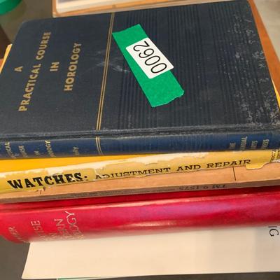 Pocket Watch Horology Vintage Books Lot
