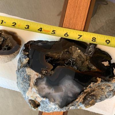 TWO Geode w/ Miners Shadowbox Scenes